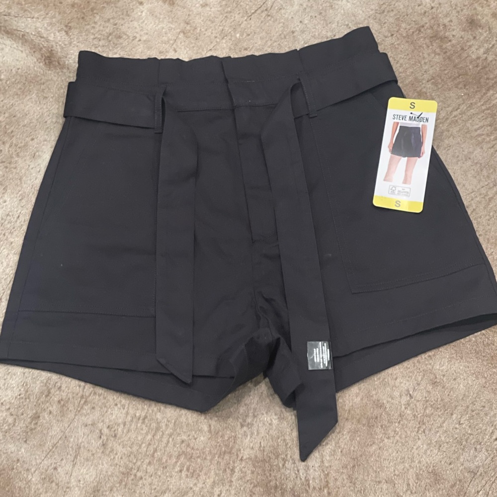 MWT Steve Madden Women's Black Shorts Size S